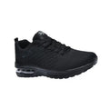 men’s All-Black Air-Cushion Walking Sneakers