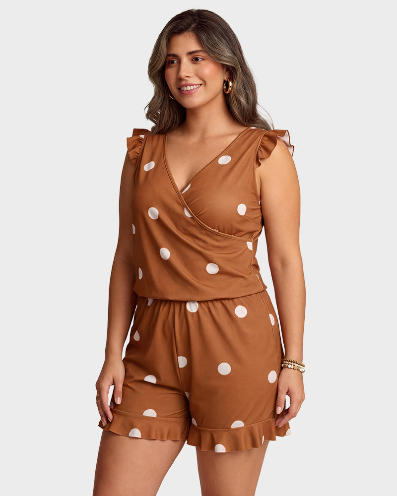 Built-in Bra Swim Romper